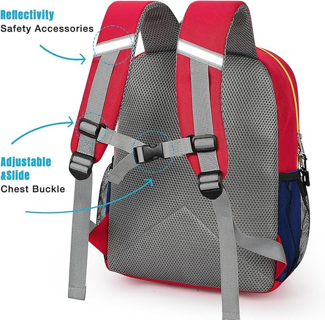 STEAMEDBUN Kids Backpack Boy 4-6, Boys Backpack for Elementary Kindergarten School - 15inch