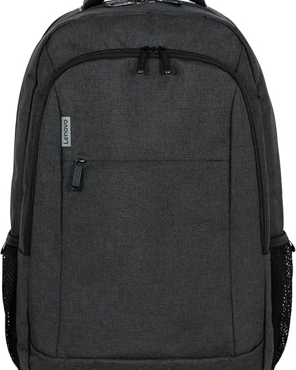 Lenovo B325 Laptop Backpack 35L – Anti-Theft, Water-Resistant, USB Charging Port, Fits 16-Inch Laptops, 2 Compartments, Luggage Strap, Travel Backpack for Work, School, Men & Women, Black