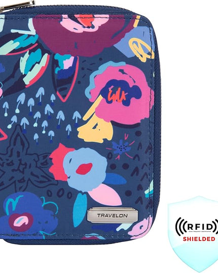 Travelon RFID Blocking Passport Zip Wallet