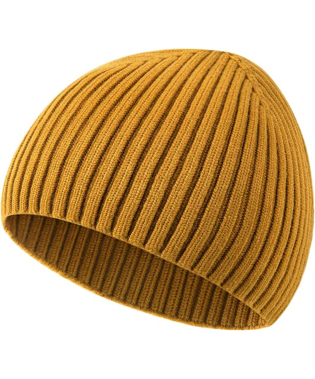 choshion Wool Knit Fisherman Beanie Hat for Men Women,Cuffless Warm Short Cuff Beanies Toboggan Ski Hats Winter Skull Cap