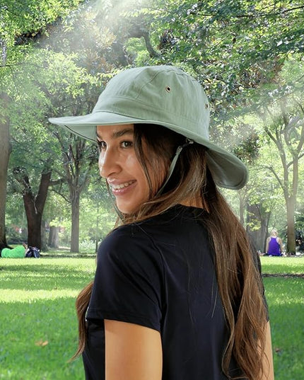 Home Prefer Summer UPF 50+ Men's Bucket Sun Hat Wide Brim Fishing Hat Safari Hat