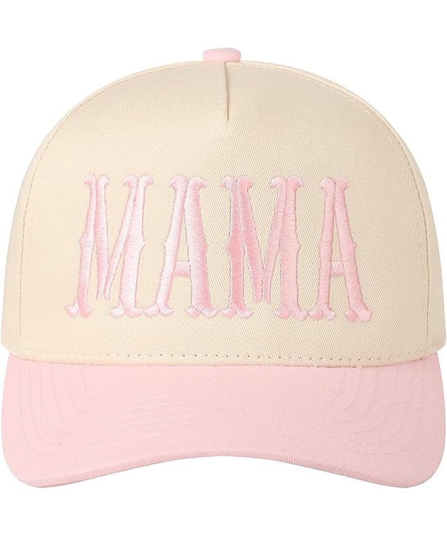 MIRMARU Two-Tone Vintage Canvas Trucker Hats for Men & Women, Adjustable Size Baseball Caps with Trendy Embroidered Design