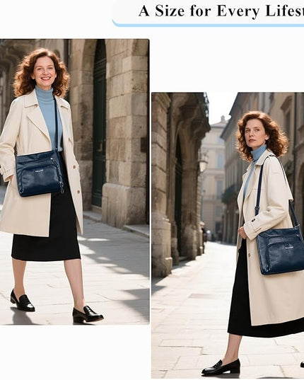 Crossbody Purses for Women Soft Vegan Leather Cross Body Handbag Lightweight Medium Shoulder Purse Travel Casual Bag