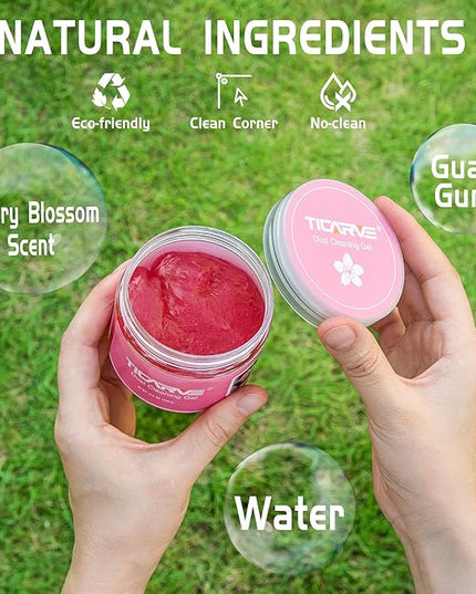 TICARVE Car Cleaning Gel Detailing Putty Car Putty Auto Detailing Tools Car Interior Cleaner Cleaning Slime Car Accessories Keyboard Cleaner Rose/NT WT: 5.6 oz (160 gr)