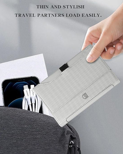 Passport Holder for Travel Essentials, RFID Blocking PU Leather Passport Wallet Cover Card holder Case Passport Book Holders for Women and Men, Grey