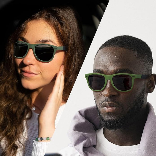 Joopin Square Sunglasses Polarized UV Protection Trendy Designer Sun Glasses Men Women