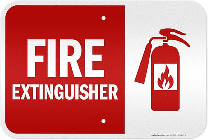 Fire Extinguisher Graphic Sign, 12x18 Inches, 3M EGP Reflective .063 Aluminum, Fade Resistant, Made in USA by My Sign Center