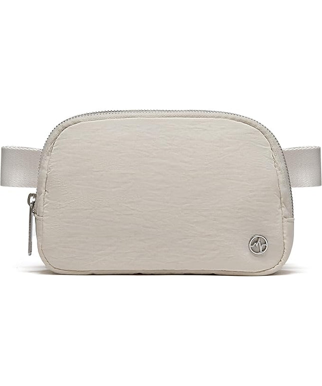 Pander Belt Bag for Women, Fashion Waist Packs, Crossbody Bags with Adjustable Strap (White Opal).