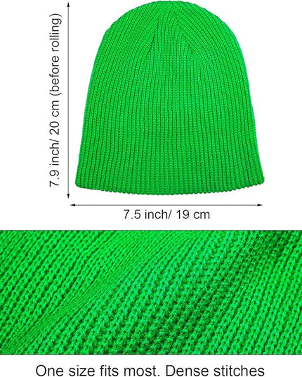Geyoga 9 Pieces Winter Beanie Hats Trawler Short Beanie Watch Hat Warm Knit Fisherman Skull Cap for Men Women, 9 Colors
