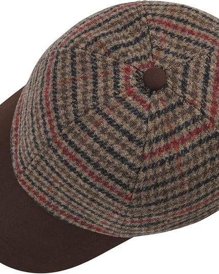 BOTVELA Wool Baseball Cap for Men Adjustable Unstructured Tweed Hat