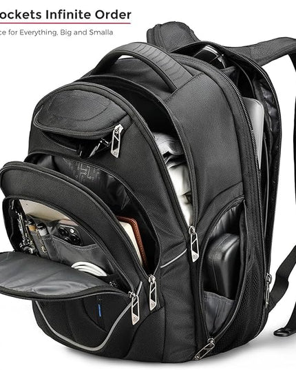 Swissdigital Design TSA Business Laptop Backpack For Men,Travel Backpack With USB Charging Port,College Tech Backpacks With RFID Pockets Presents For Men Fits 15.6 Inch Computer | J16BT-1