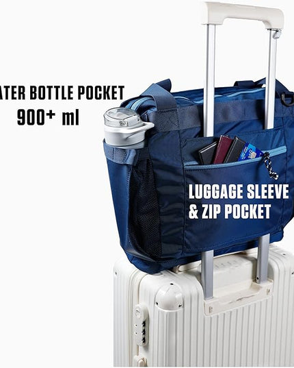 Utility Tote 15L, Over Shoulder & Crossbody Carry, Water Repellent, Full Zip, Laptop Sleeve