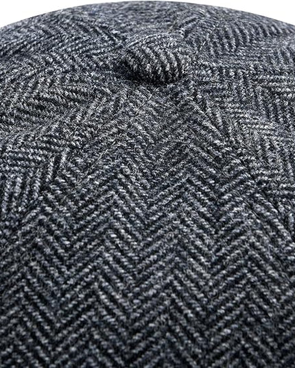 BOTVELA Wool Baseball Cap for Men Adjustable Unstructured Tweed Hat