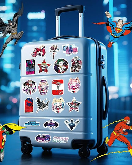 50PCS Cool Comic Style Superhero Stickers Pack – Waterproof Vinyl Decals for Laptop, Water Bottle, Phone, Skateboard, Car, Scrapbook, Aesthetic Anime-Inspired Art Stickers for Kids & Adults