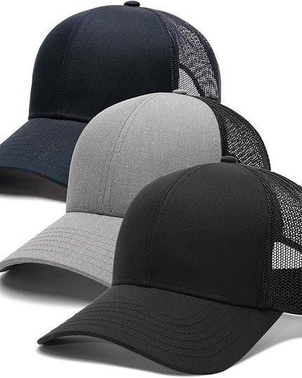 FURTALK Mens Trucker Hat Structured Mesh Baseball Cap Adjustable Classic Mens Hat