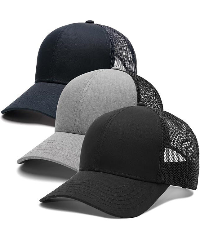 FURTALK Mens Trucker Hat Structured Mesh Baseball Cap Adjustable Classic Mens Hat