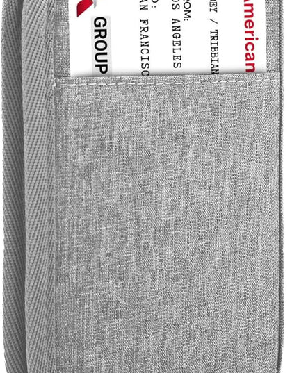 Single Passport Holder for Travel, RFID Travel Document Organizer for Women Waterproof Passport Wallet Men Portable Case for Cards, Boarding Pass, ID, Money, Tickets with Zipper