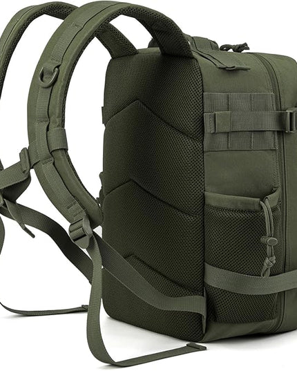 QT&QY 25L/45L Military Tactical Backpack For Men Molle Daypack 3 Day Bug Out Bag Hiking Rucksack With Bottle Holder