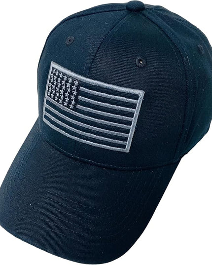Roytrense Embroidered American Flag Unisex Baseball Cap (100% Cotton)