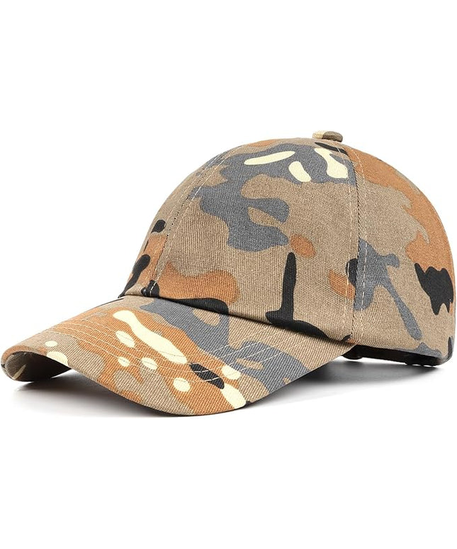 Zylioo XL XXL Oversize Baseball Cap, 100% Cotton Adjustable Dad Hat for Big Heads 23.5"-25.5", Soft Crown Large Size Cap