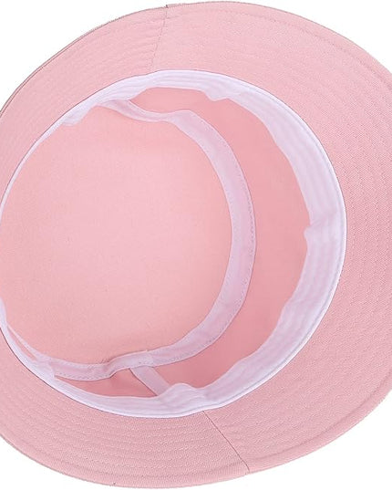 Umeepar Unisex Cotton Packable Bucket Hat Sun Hat Plain Colors for Men Women