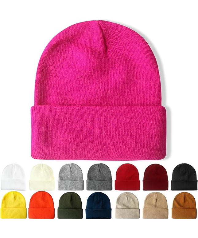 NPQQUAN Beanie for Men Women Winter Hats for Mens Beanie Cuffed Knit Beanies Skull Cap