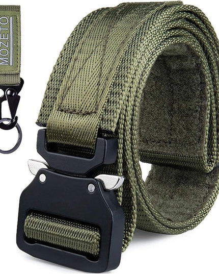 MOZETO Tactical Belts for Men 1.5" Nylon EDC CCW Gun Belt for Concealed Carry Holsters with Heavy Duty Quick Release Buckle