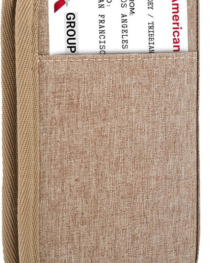 Single Passport Holder for Travel, RFID Travel Document Organizer for Women Waterproof Passport Wallet Men Portable Case for Cards, Boarding Pass, ID, Money, Tickets with Zipper