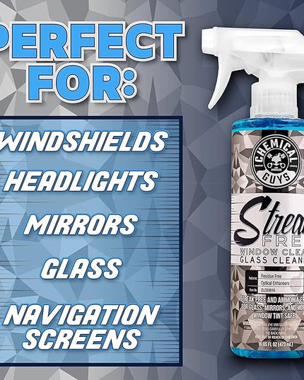 Chemical Guys Car Interior Detailing Kit - VRP Protectant, Nonsense Cleaner, Streak Free Glass Cleaner, 3 Detailing Brushes, 3 Towels, 2 Applicators, 11-Items