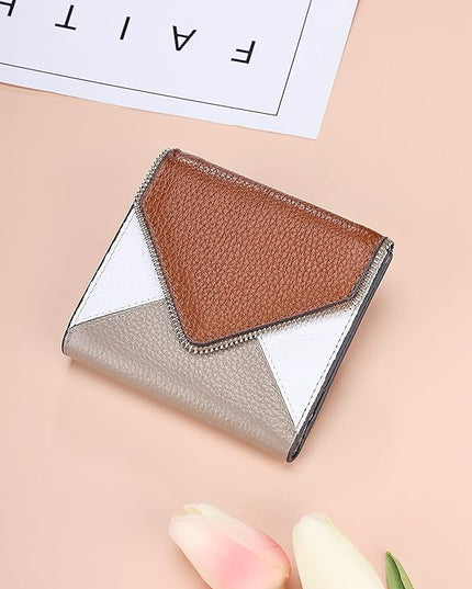 Lavemi Ultra Thin Small Compact Leather Womens Girls Wallets RFID Blocking Credit Card Holder for Women