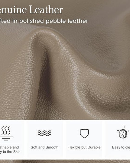 befen Genuine Leather Small Sling Bag for Women Anti-Theft Crossbody Chest Bags Fanny Packs for Travel with RFID Card Slots