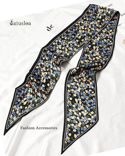 Purse Scarf For Handbags Head Scarves For Women's Hair Bags Scarfs Long Skinny Scarves Fashion Silky