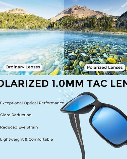 KastKing Skidaway Polarized Sport Sunglasses for Men and Women,Ideal for Driving Fishing Cycling and Running,UV Protection