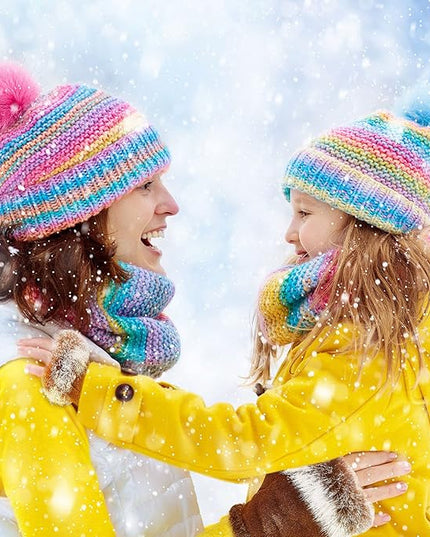 SATINIOR Women Fur Fingerless Gloves Winter Rabbit Fur Lined Half Finger Mittens for Women Girls Teen Working Writing