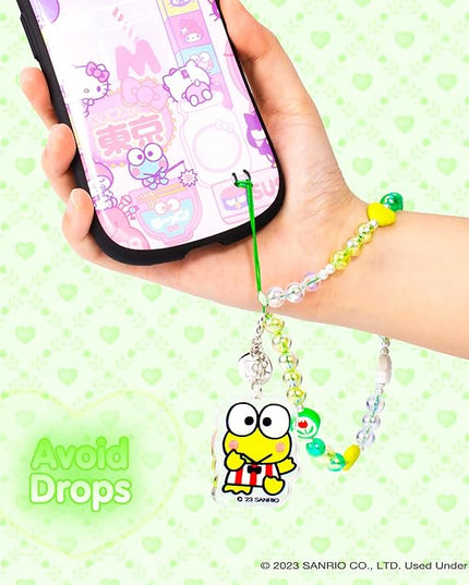 iFace Hello Kitty and Friends Beaded Wristlet Universal Phone Charm Strap - Cute Wrist Chain Lanyard Aesthetic Decor Strap for Cell Phone Camera Keys AirPods Keychains