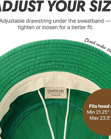 Hot Summer Bucket Hat - Trendy Cotton Sun Hat for Beach, Golf, Fishing - Fun Outdoor Vacation Boonie for Men and Women