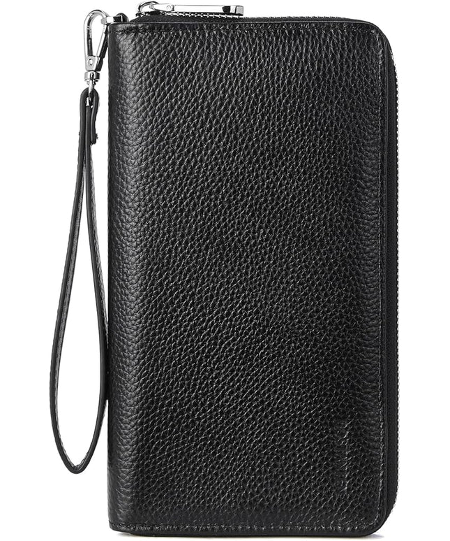 BOSTANTEN Leather Wallet for Women RFID Blocking Zip Around Credit Cards Holder Phone Clutch