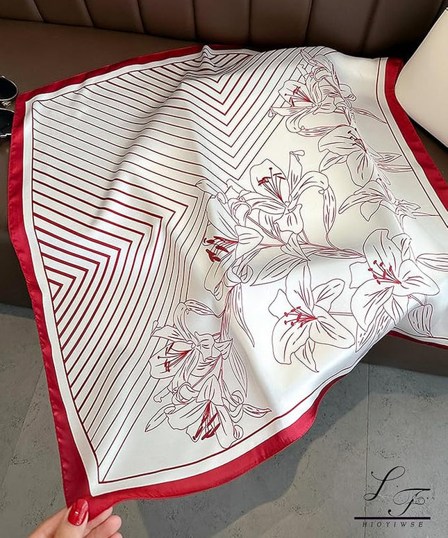 Satin Bandanas Head Scarf For Women Hair Scarves Accessories Lightweight Fashion Wrap Neck Silk Sleeping Headscarf