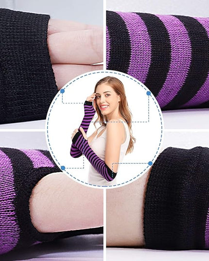 Bienvenu Punk Gothic Rock Long Arm Warmer Fingerless Gloves