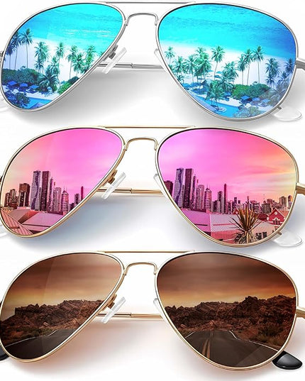 KALIYADI Classic Aviator Sunglasses for Men Women Driving Sun glasses Polarized Lens UV Blocking