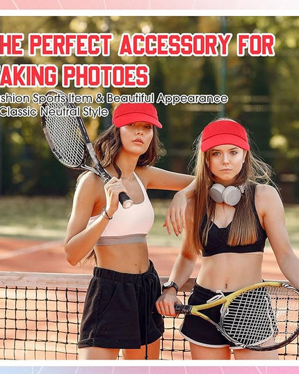 Silkfly 36 Pack Sun Visor Hats Adjustable Sports Athletic hat UV Protection Sun Visor Cap for Men Women Tennis Running Golf