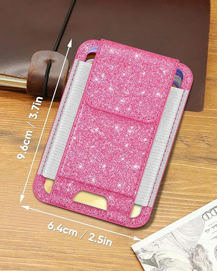 FINPAC MagSafe Wallet, Magnetic Card Wallet Holder for iPhone 17/16/15/14/13/12 Series, Safe RFID Blocking Slim Leather 6 Card Holder for Women Men