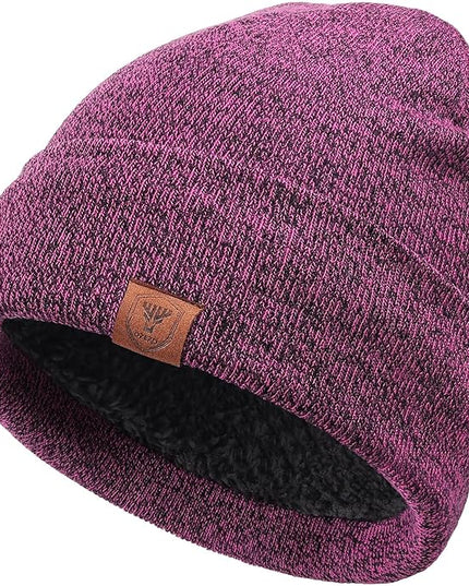 OZERO Winter Beanie Daily Hat - Thermal Polar Fleece Ski Stocking Skull Cap for Men and Women