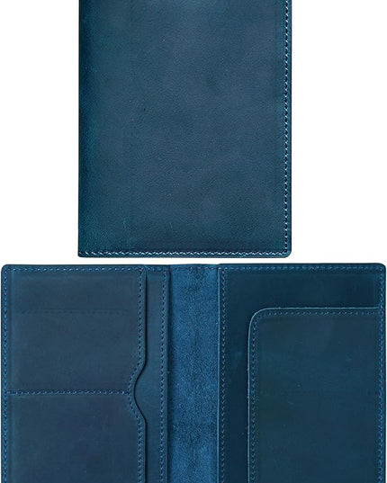 HIFA Leather Passport Holder, Handmade Passport Cover with Card and Ticket Slot - Genuine Leather, Elegant Design, Easy Access - Passport Case, Passport Wallet, Passport Holder