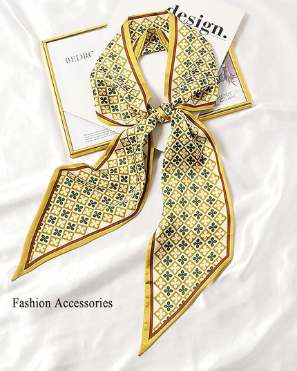 Purse Scarf For Handbags Head Scarves For Women's Hair Bags Scarfs Long Skinny Scarves Fashion Silky