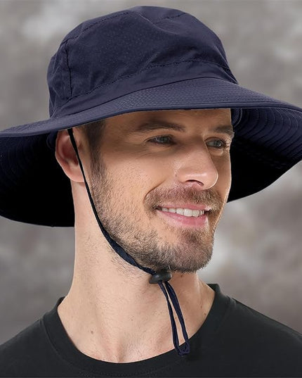 ZOORON Boonie Hat UPF 50+ Cooling Sun Hat for Men and Women,Wide Brim Bucket Hats with UV Protection for Safari Hiking Beach
