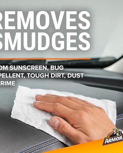 Armor All Interior Car Cleaning Wipes by Armor All, Car Wipes for Dirt and Dust, 60 Count Each, 6 Pack