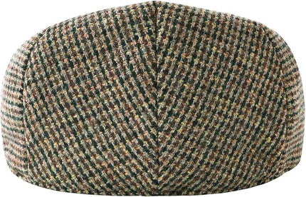 FEINION Men's Wool Tweed Newsboy Ivy Cap Gatsby Golf Flat Hat