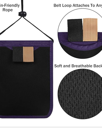 Travel Pouch Neck Wallet Family Passport Holder Organizer Case with RFID Blocking | RFID Blocking