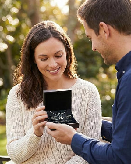 Evername To My Wife, Beautiful Necklace with an Emotional Message Card in a Luxury LED Jewelry Box. Great Birthday, Anniversary, Valentines Day Gift